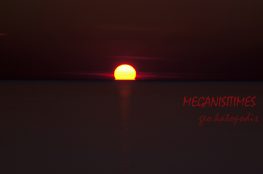 Ξεχωριστό το ηλιοβασίλεμα στο Μεγανήσι