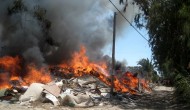 Φωτιά στον σκουπιδότοπο της Λευκάδας