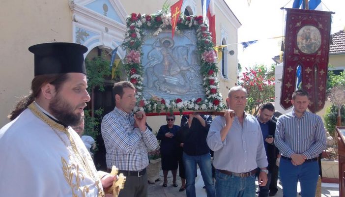 Περιφορά εικόνας του Άη-Γιωργιού στο Σπαρτοχώρι