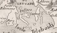 Το Μεγανήσι σε χάρτη του 1826