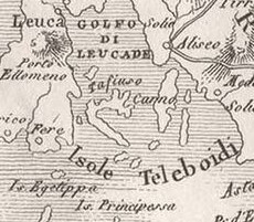 Το Μεγανήσι σε χάρτη του 1826
