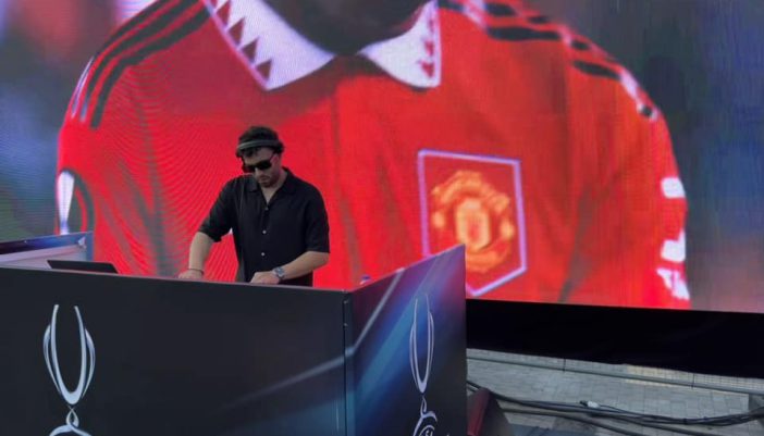 O Μεγανησιώτης DJ Δημητράγγελος Δάγλας (Dim Angelo) παίζει μουσική στο UEFA Super Cup